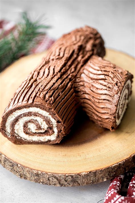 Holiday Yule Log Cake (Bûche de Noël) | aheadofthyme.com - Ahead of Thyme