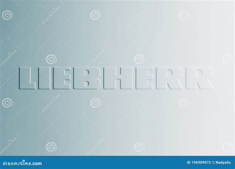 Liebherr Logo on White Kitchen Refrigerator Door, Closeup Editorial ...