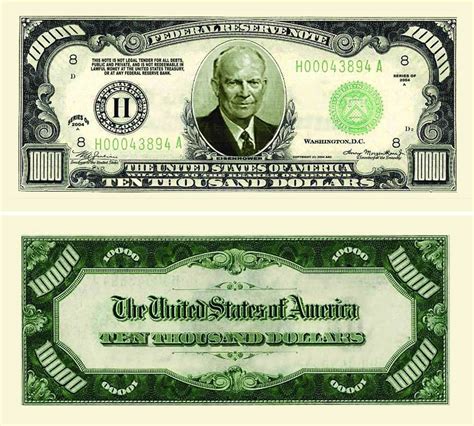 Ten Thousand Dollar Bill Casino and Poker Night Money – American Art ...