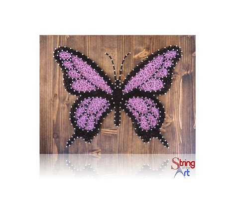 Butterfly string art kit diy kit includes all craft supplies butterfly ...