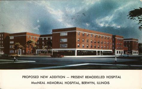 MacNeal Memorial Hospital Berwyn, IL Postcard