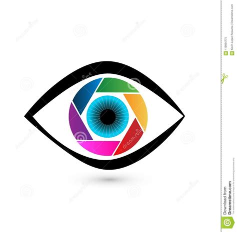 Eye colorful iris vector stock vector. Illustration of idea - 119064775