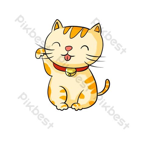 Cute Cat Cartoon Animal Lucky Cat | PSD PNG Images Free Download - Pikbest