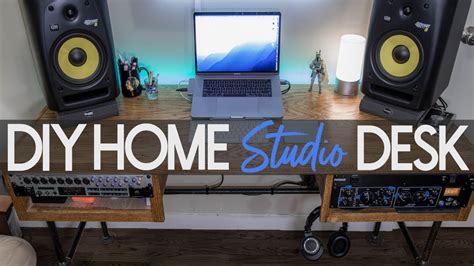 Ultimate DIY Home Studio Desk - Setup & Tour - YouTube