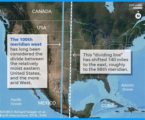 Climate change: Boundary between humid East, dry West shifts 140 miles