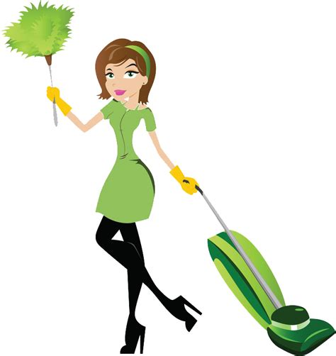 House Cleaning Services Jacksonville - Cleaning Lady Clipart - Full ...