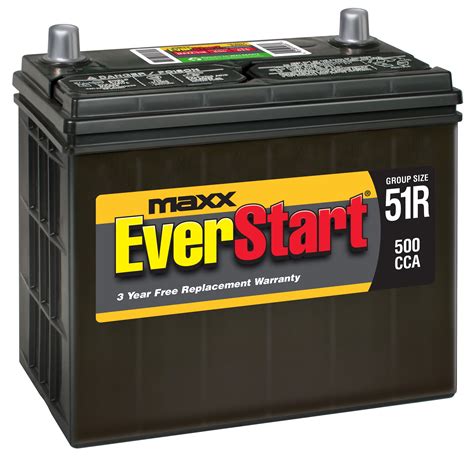 EverStart Maxx Lead Acid Automotive Battery, Group Size 51R (12 Volt ...