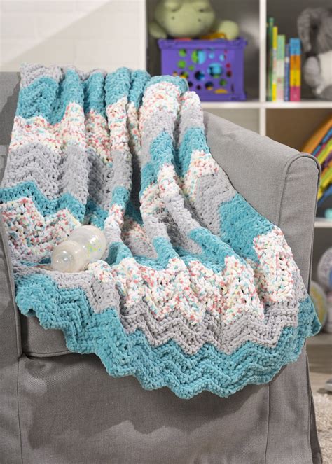 Chevron Crochet Baby Blanket – Premier Yarns