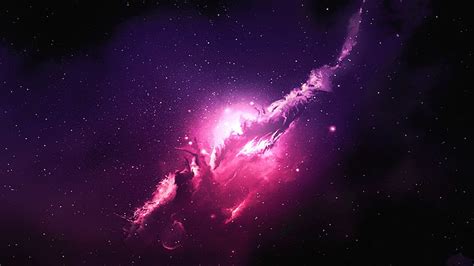 Pink White Nebula Stars Galaxy Space HD Galaxy Wallpapers | HD ...