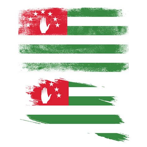 Abkhazia flag in grunge style 7412926 Vector Art at Vecteezy