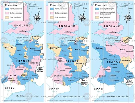 100 Years War Map