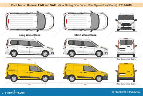 Ford Transit Connect LWB and SWB 2018 Editorial Photo - Illustration of ...