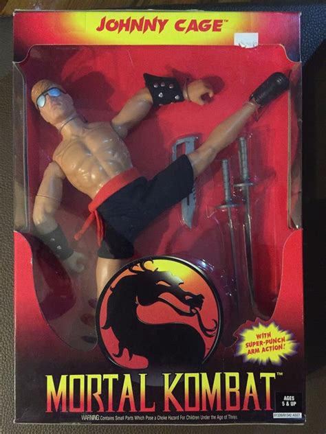 Mortal Kombat Johnny Cage Action Figure Hasbro 12" Sealed NEW Poseable ...