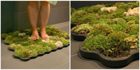 Moss Bath Mat Adds Nature To Your Bathroom - How to Make DIY Moss Bath Mat