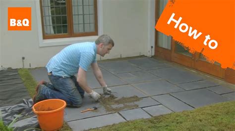 How to lay a patio - YouTube