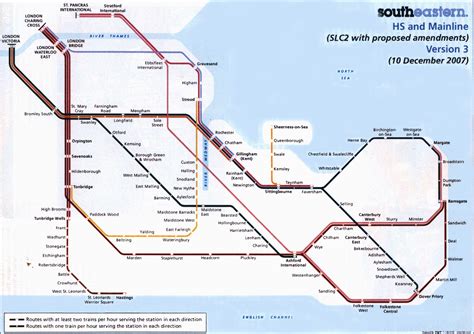 Rail Map For South East England