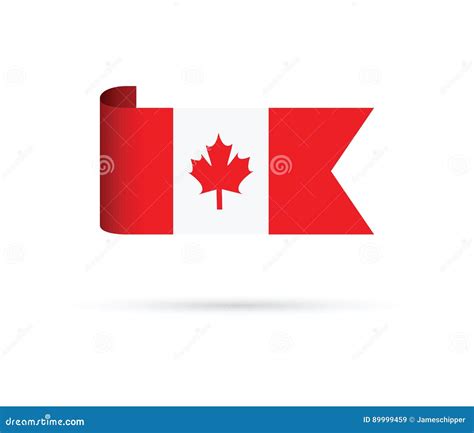 Canada flag stock vector. Illustration of canada, icon - 89999459