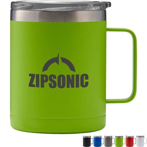 Powder Coated Vacuum Insulated Stainless Steel Camping Mug, 14oz ...