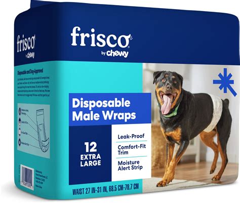 FRISCO Male Dog Wraps, X-Large: 27 to 31-in waist, 12 count - Chewy.com