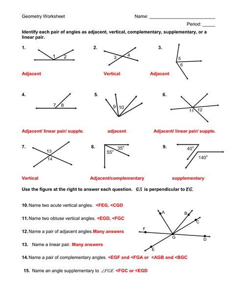 30++ Vertical And Adjacent Angles Worksheet – Worksheets Decoomo