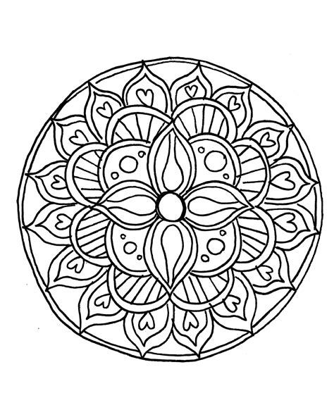 How to Draw a Mandala (With FREE Coloring Pages!) | Mandala coloring ...