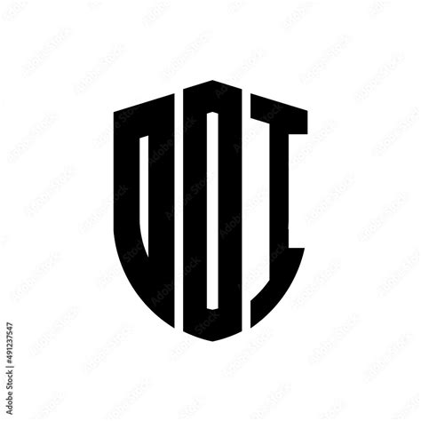 ODI letter logo design. ODI modern letter logo with black background ...