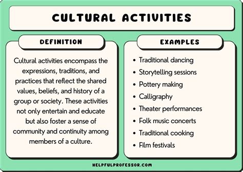 50 Cultural Activities (with Real-Life Examples)