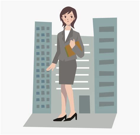 Transparent Office Woman Png - Office Lady Clipart, Png Download - kindpng