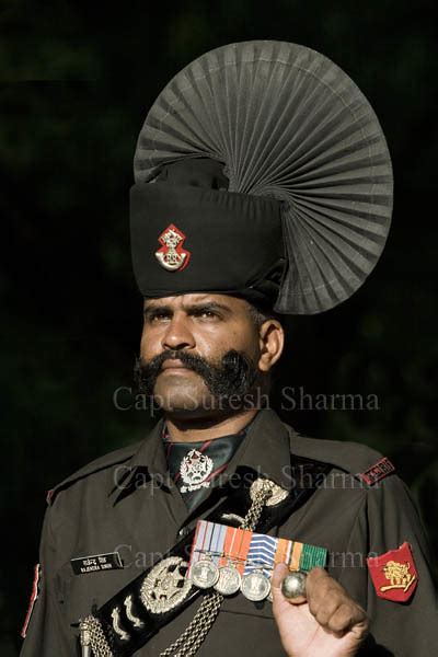 Rajputana Rifles (Indian Army) Soldier in Ceremonial Uniform - a photo ...