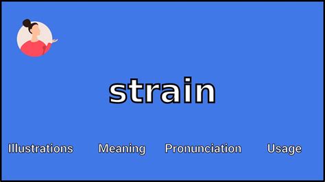 STRAIN - Meaning and Pronunciation - YouTube