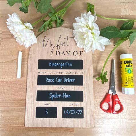 First Day of School Board Chalkboard Photo Prop Last Day - Etsy