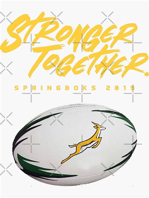 "South African Rugby Stronger Together SA Rugby Bokke Springboks South ...