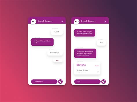 Chatbot UI Design by Phil Mesnildrey on Dribbble