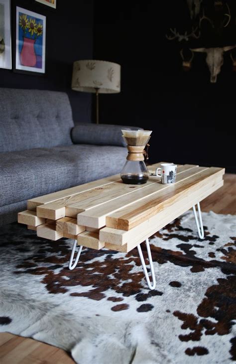 DIY Wooden Coffee Table – A Beautiful Mess