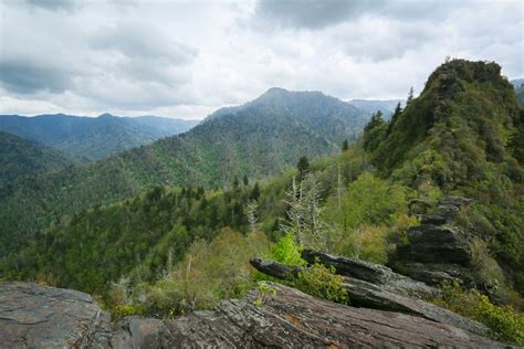 Hiking Chimney Tops in Great Smoky Mountains National Park, Tennessee