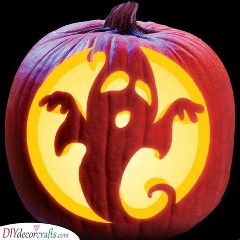 Easy Ghost Pumpkin Carving Ideas