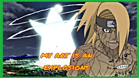 Legendary Anime Quotes - Deidara ( My Art Is An Explosion) - YouTube