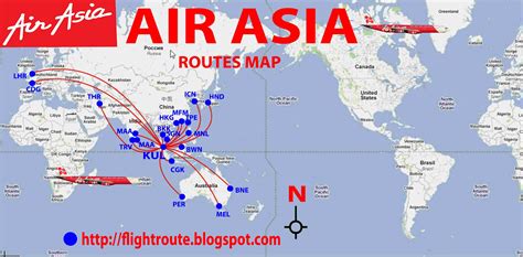 airlines and airports information: Airasia.com routes map