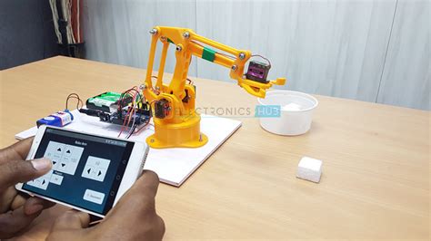 DIY Arduino & Bluetooth Controlled Robotic Arm Project