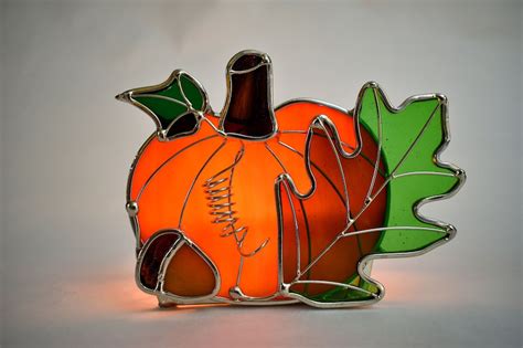 Pumpkin and Leaf Candle Holder - Etsy