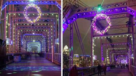 LOOK: Purple People Bridge reopens dressed in Christmas best