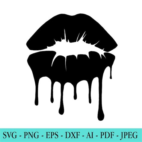 Silhouette Lips Svg PNG BLM Svg PNG Svg Files for Cricut | Etsy Canada