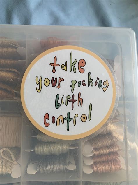 Birth Control Reminder Sticker | Etsy