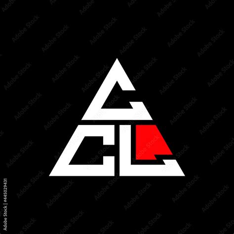 CCL triangle letter logo design with triangle shape. CCL triangle logo ...