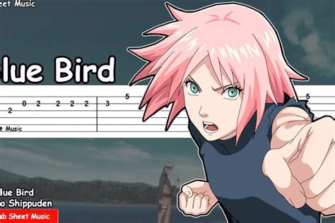 Naruto Shippuden OP 3 - Blue Bird Guitar Tutorial - Tab Sheet Music