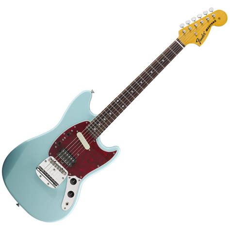 Fender Kurt Cobain Mustang Signature Guitar, Sonic Blue FREE Gift at ...