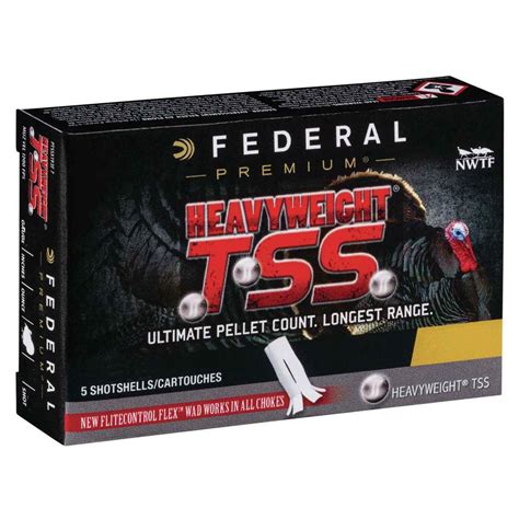 Federal Heavyweight TSS 20 Gauge 3in #9 1-1/2oz Tungsten Turkey ...