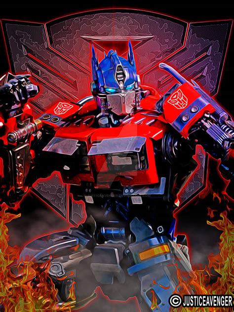 Optimus Prime art by Justiceavenger on DeviantArt