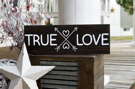 True love wood sign I Valentine decor I Valentine sign I | Etsy | Love ...