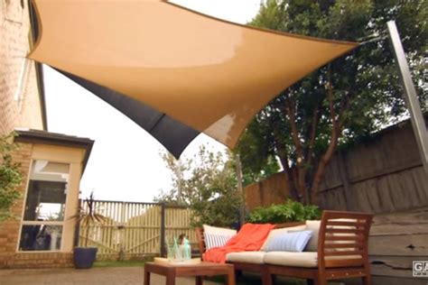 How to install a shade sail | Shade sails patio, Patio, Backyard decor